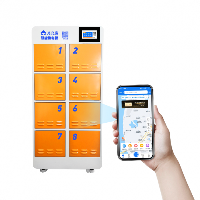 Exchange EV Battery Swapping Stations 48V Lithium with 12 Grids
